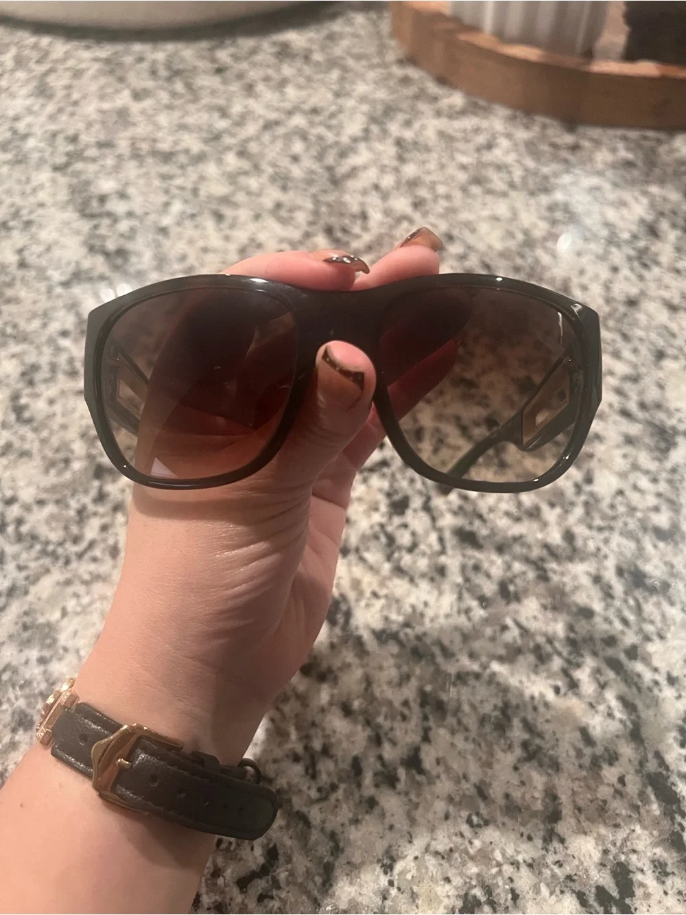 Women’s Oversized Sunglasses - Brown Frames and Brown Gradient Lenses